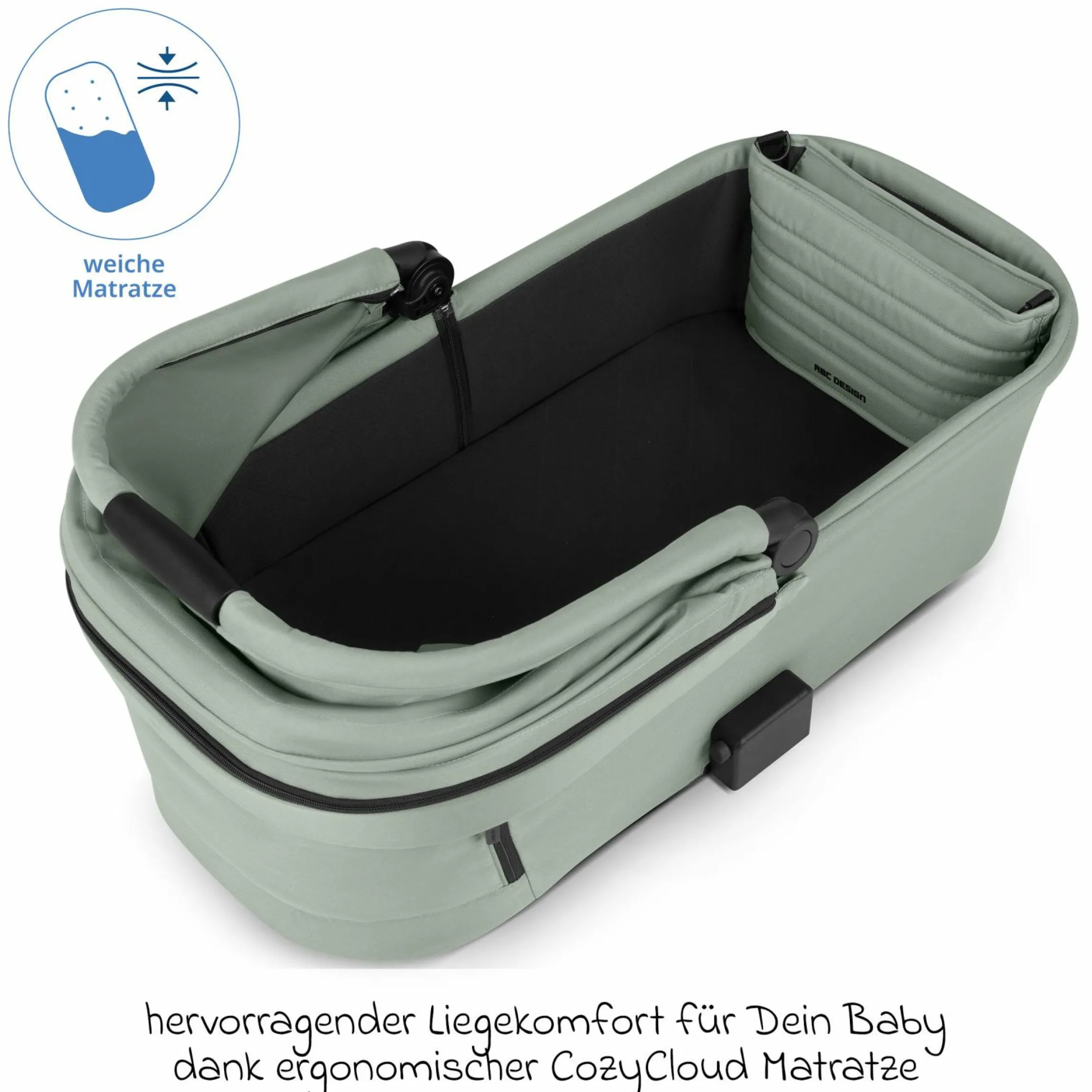 Kombi-Kinderwagen Samba 2 inkl. Babywanne & Sportsitz mit XXL-Zubehörpaket - Pine - Kollektion 2025