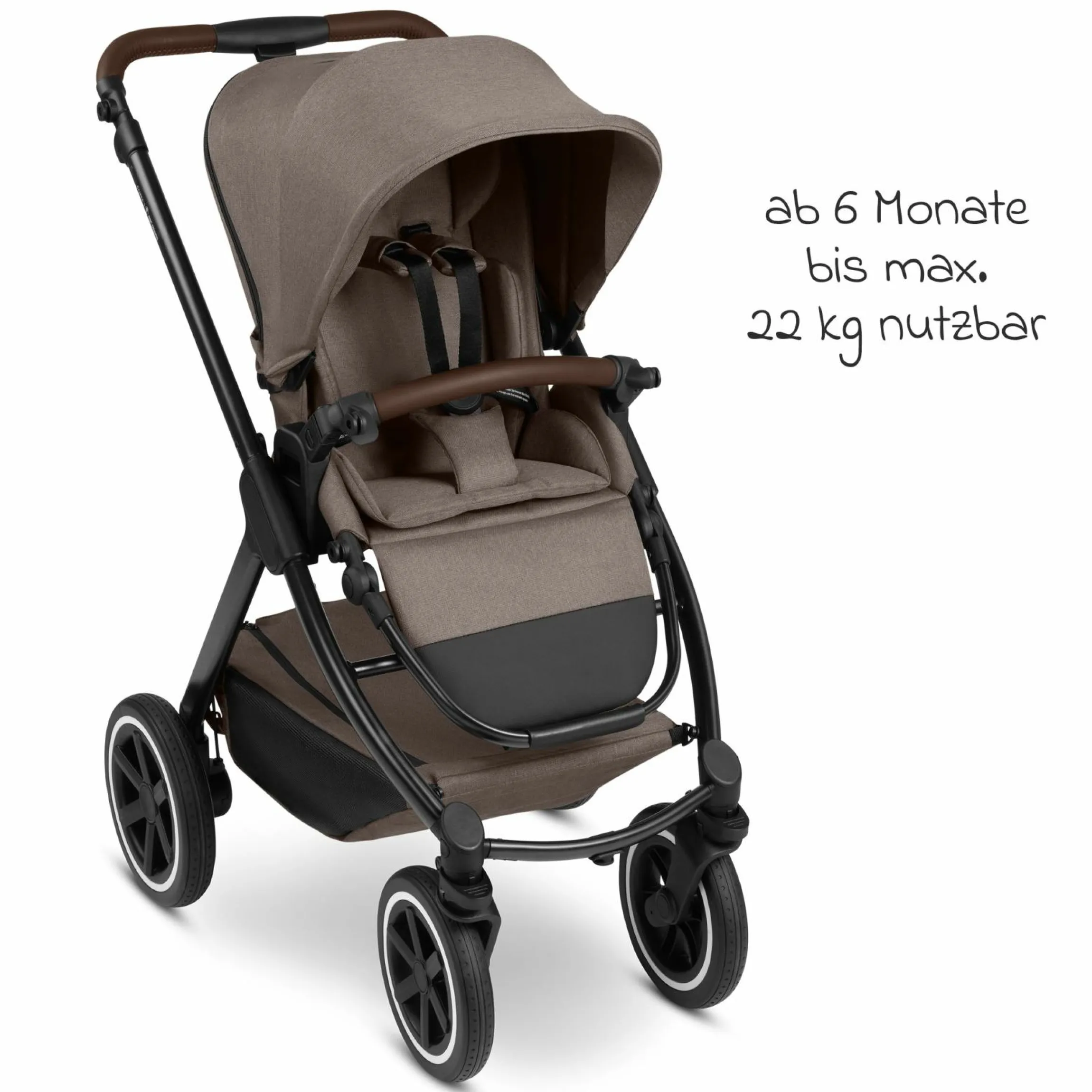 Kombi-Kinderwagen Samba 2 inkl. Babywanne & Sportsitz mit XXL-Zubehörpaket - Pure - Nature - Kollektion 2025
