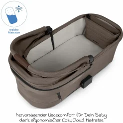 Kombi-Kinderwagen Samba 2 inkl. Babywanne & Sportsitz mit XXL-Zubehörpaket - Pure - Nature - Kollektion 2025