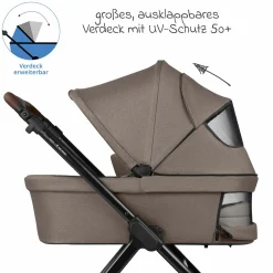 Kombi-Kinderwagen Samba 2 inkl. Babywanne & Sportsitz mit XXL-Zubehörpaket - Pure - Nature - Kollektion 2025