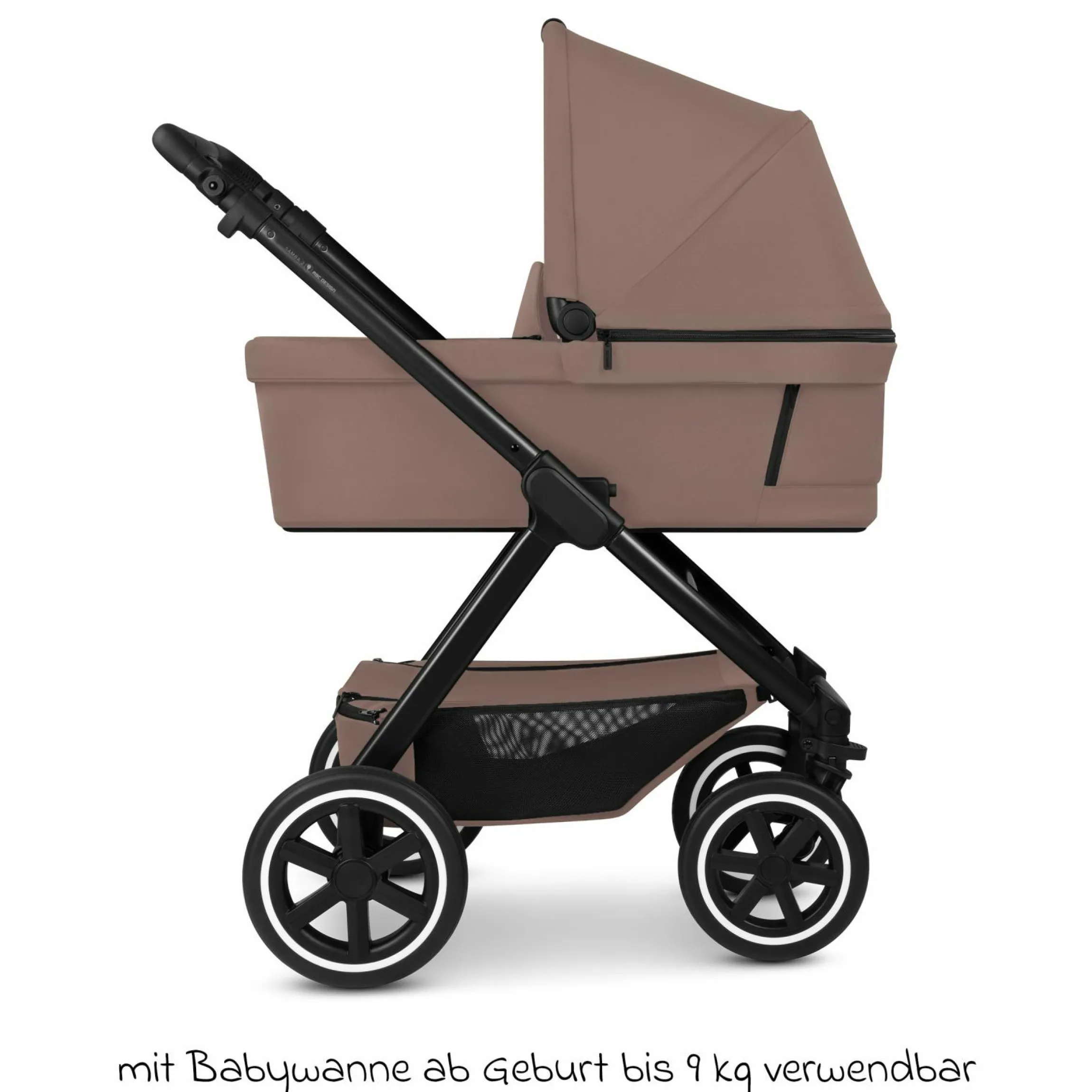 Kombi-Kinderwagen Samba 2 inkl. Babywanne & Sportsitz mit XXL-Zubehörpaket - Dark Beige