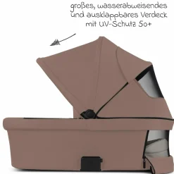 Kombi-Kinderwagen Samba 2 inkl. Babywanne & Sportsitz mit XXL-Zubehörpaket - Dark Beige
