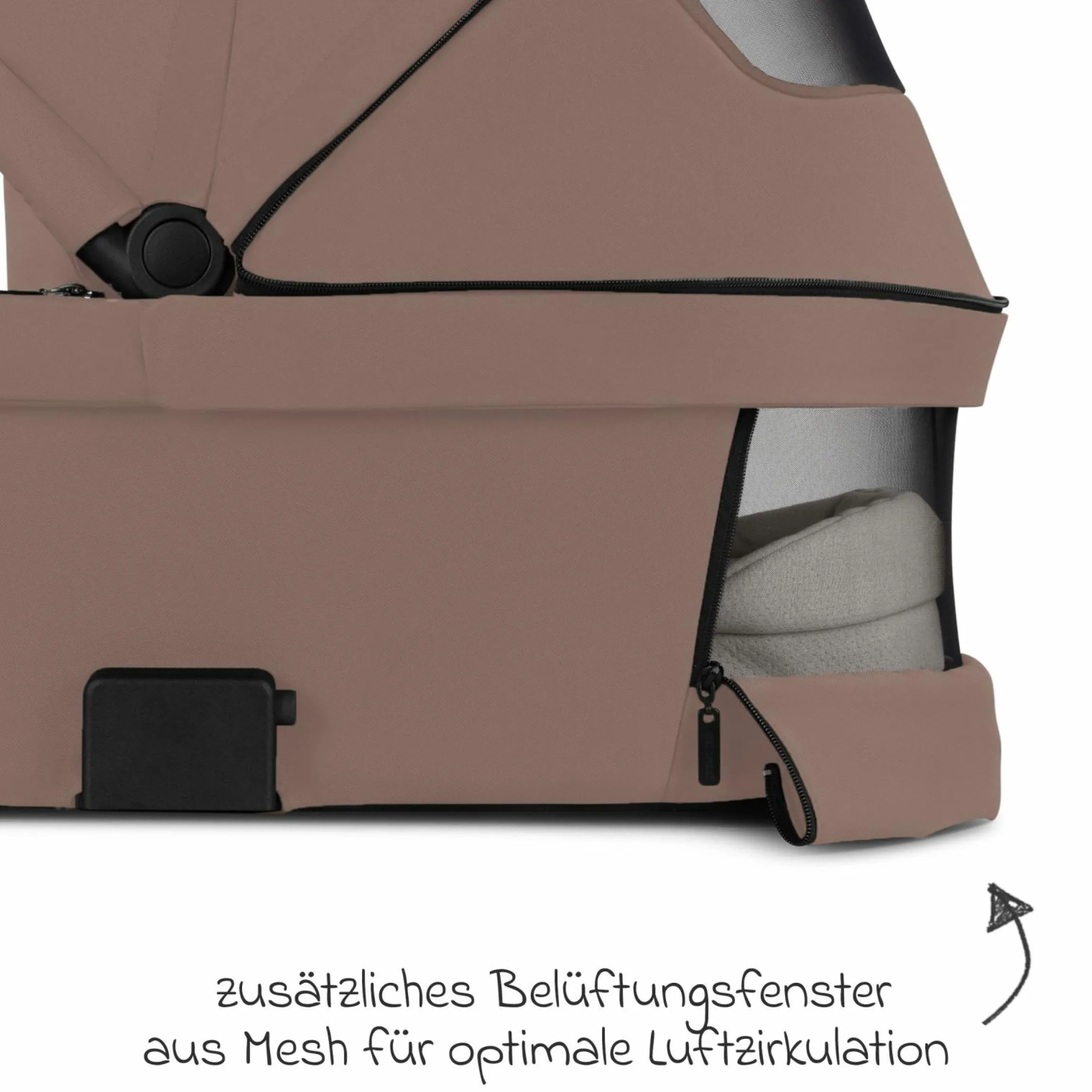 Kombi-Kinderwagen Samba 2 inkl. Babywanne & Sportsitz mit XXL-Zubehörpaket - Dark Beige