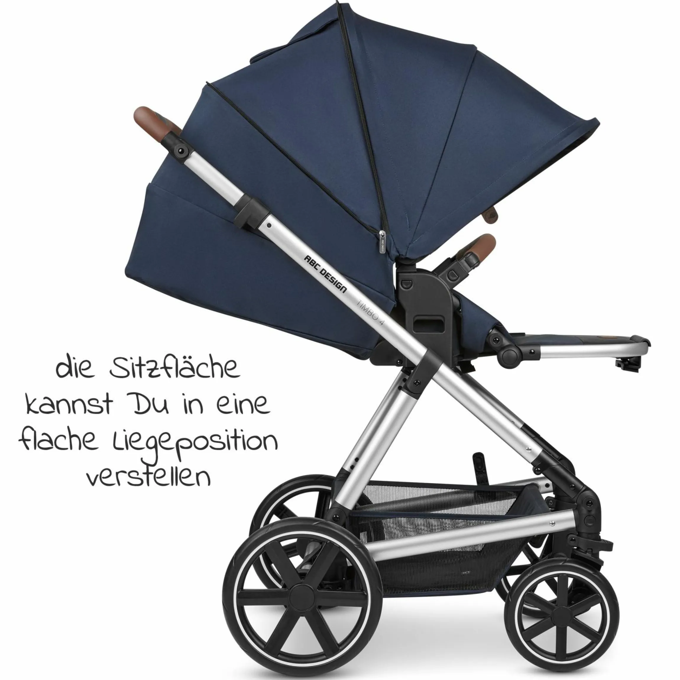 Kombi-Kinderwagen Timbo 4 - inkl. Babywanne & Sportsitz - Ocean