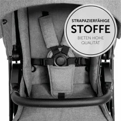 Kombi-Kinderwagen Vision X Duoset Silver (Sportwagen & Babywanne) inkl. XXL Zubehörpaket - Melange Grey