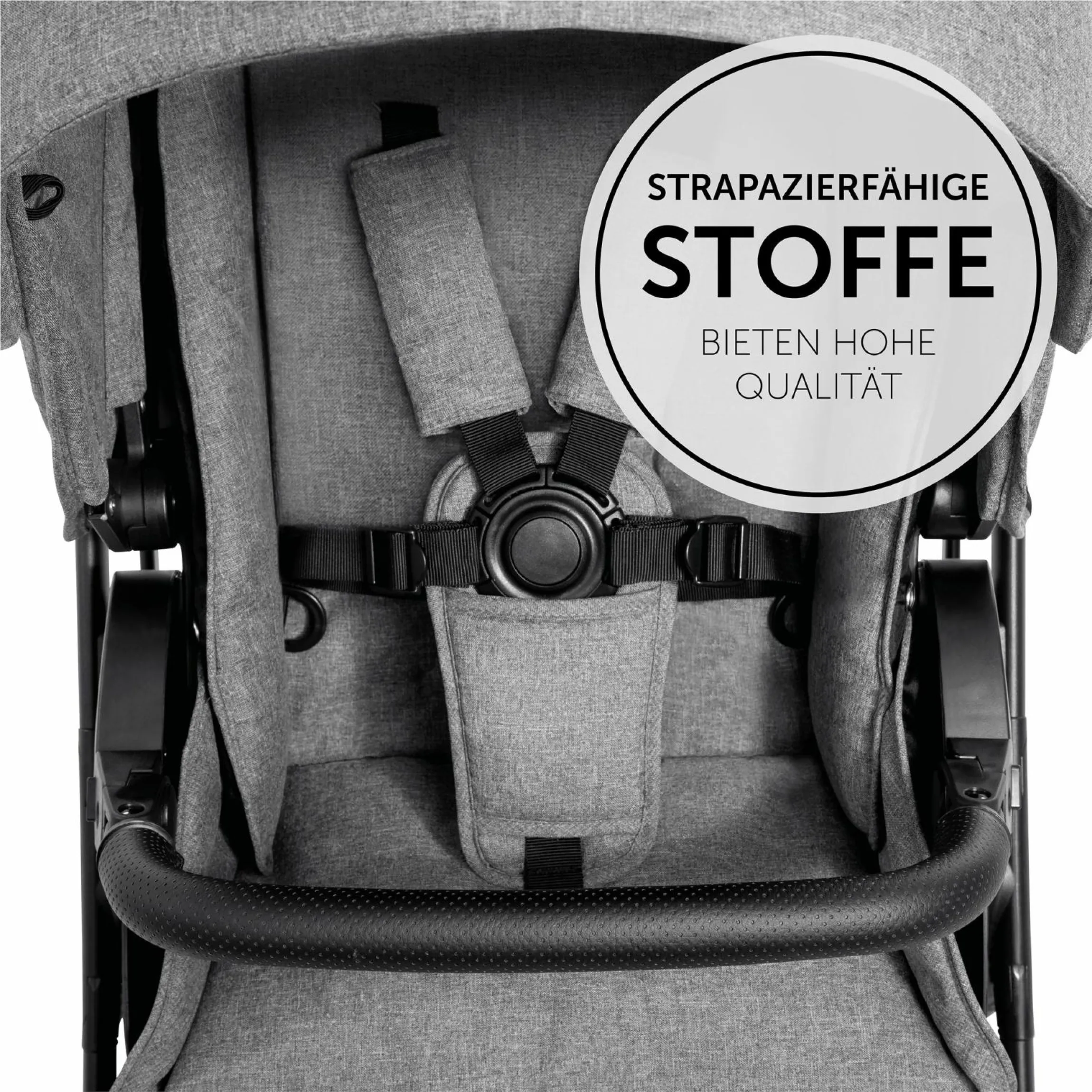 Kombi-Kinderwagen Vision X Duoset Silver (Sportwagen & Babywanne) inkl. XXL Zubehörpaket - Melange Grey