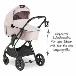 Kombi-Kinderwagen Vision X Duoset Black (Sportwagen & Babywanne) - Melange Beige