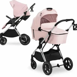 Kombi-Kinderwagen Vision X Silver (Sportwagen & Babywanne) - Melange Rose