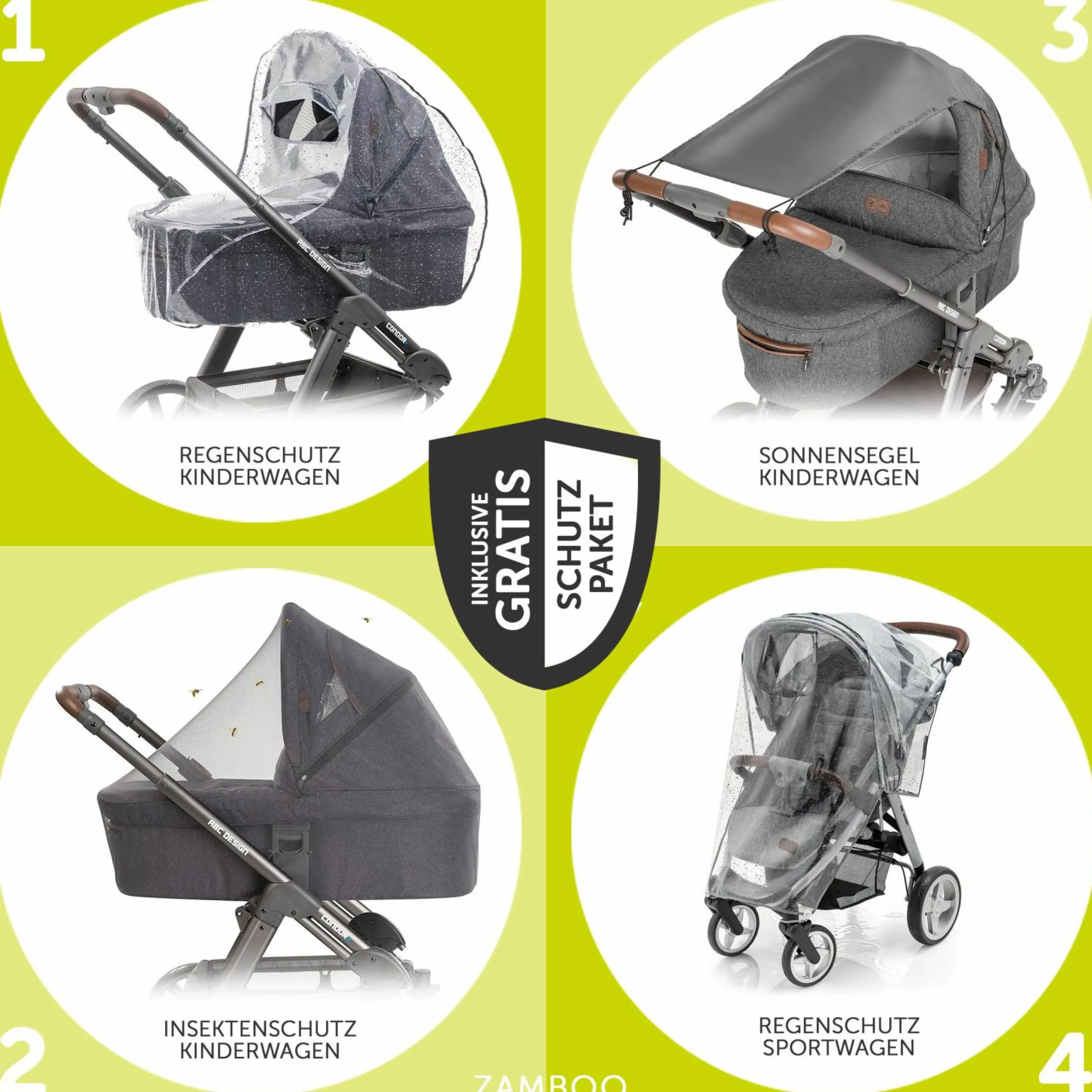 Kombi-Kinderwagen Walk N Care Set inkl. Babywanne, Sportsitz, Beindecke und XXL Zubehörpaket - Dark Navy Blue