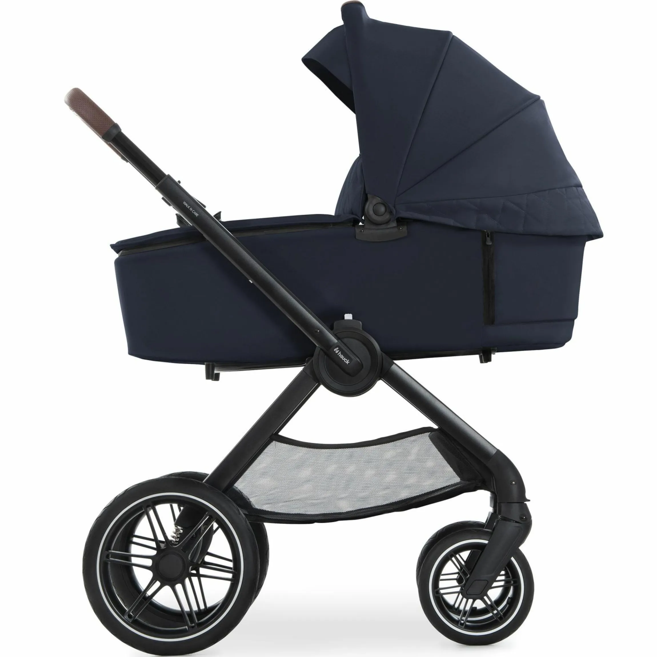 Kombi-Kinderwagen Walk N Care Set inkl. Babywanne, Sportsitz, Beindecke und XXL Zubehörpaket - Dark Navy Blue