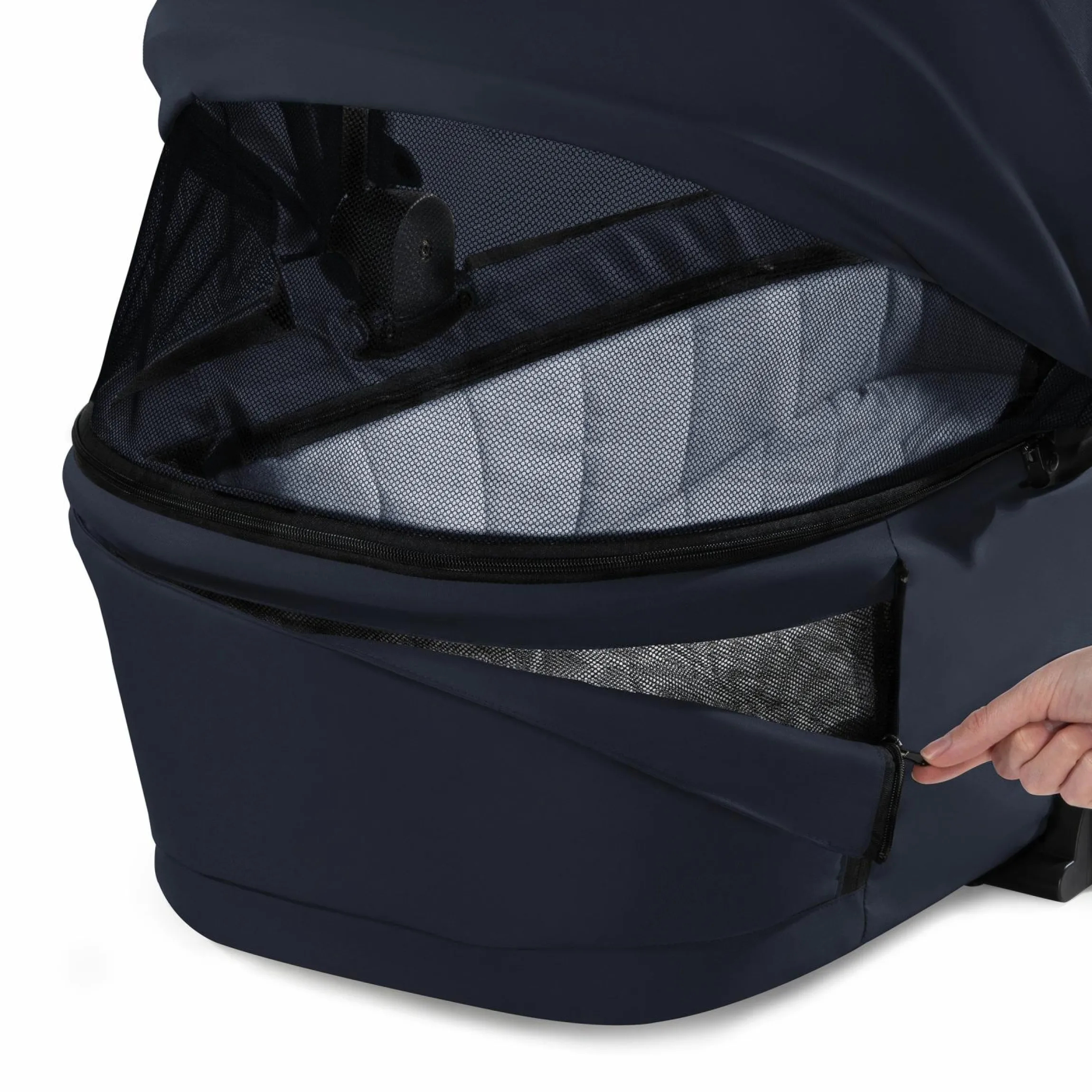 Kombi-Kinderwagen Walk N Care Set inkl. Babywanne, Sportsitz, Beindecke und XXL Zubehörpaket - Dark Navy Blue
