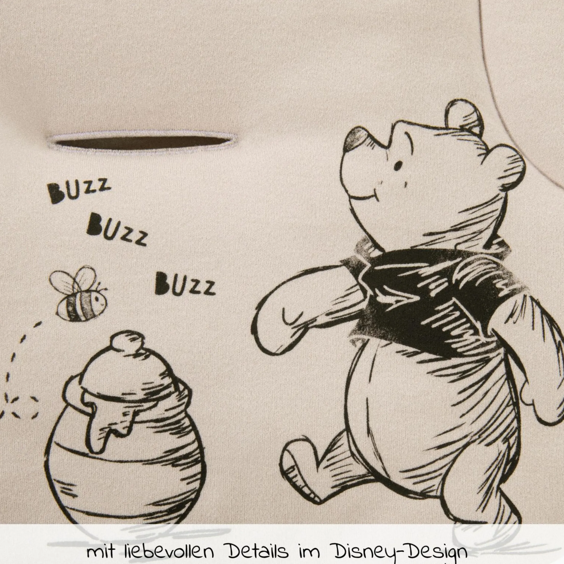 Komfort Sitzauflage für Buggy und Kinderwagen - Disney - Winnie the Pooh Beige