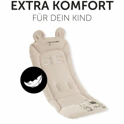 Komfort Sitzauflage für Buggy und Kinderwagen - Disney - Winnie the Pooh Beige
