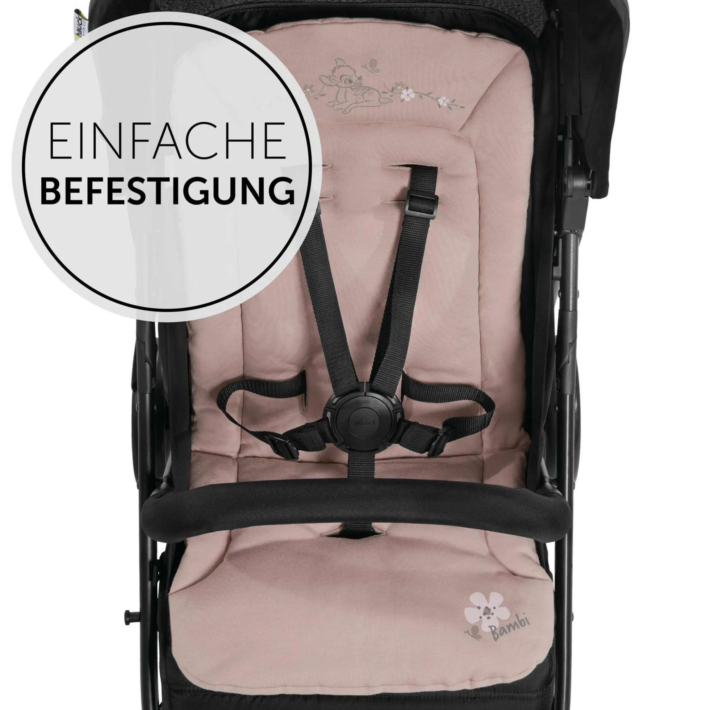 Komfort Sitzauflage für Buggy und Kinderwagen - Disney - Bambi Rose