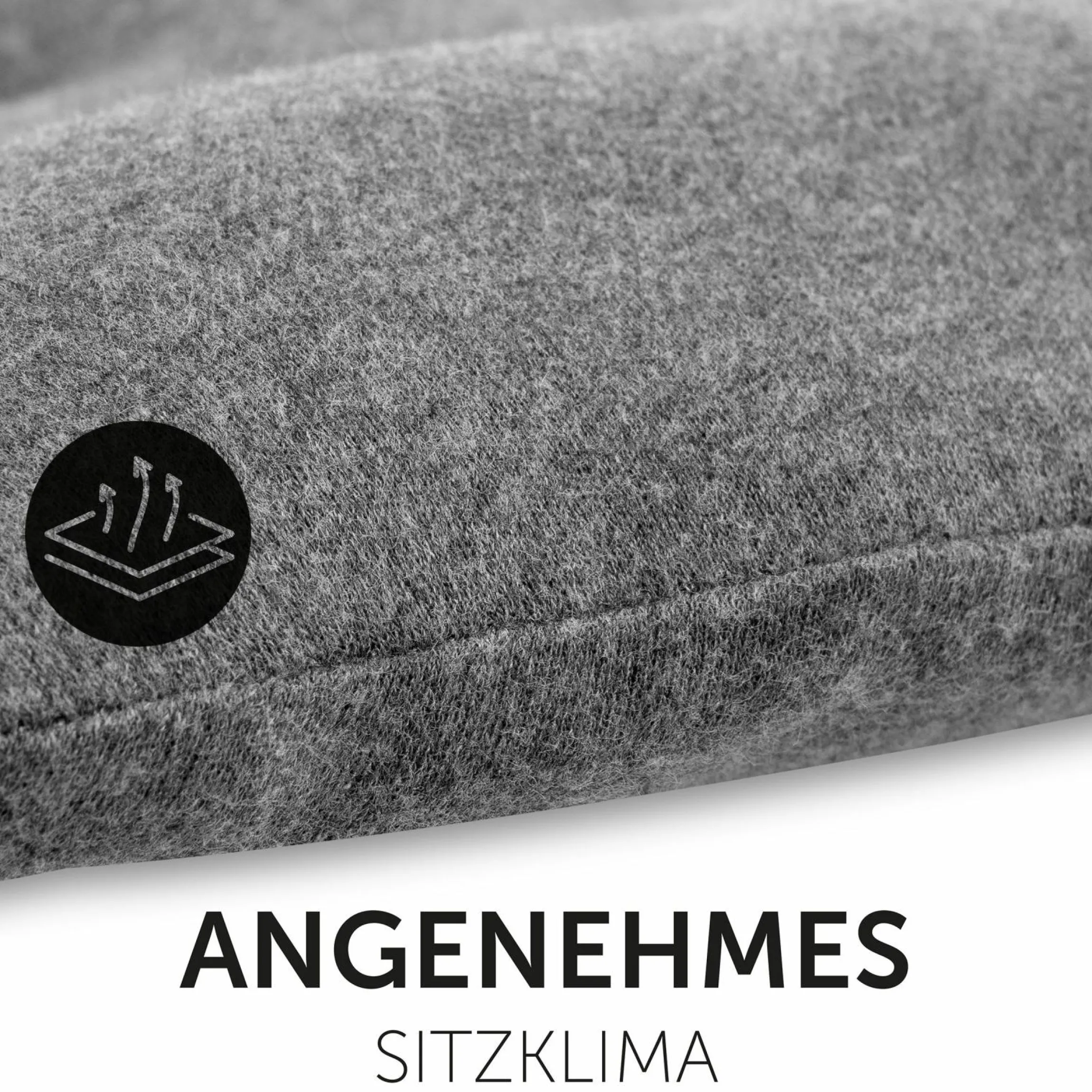 Komfort Sitzauflage für Buggy und Kinderwagen - Charcoal