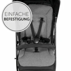 Komfort Sitzauflage für Buggy und Kinderwagen - Charcoal