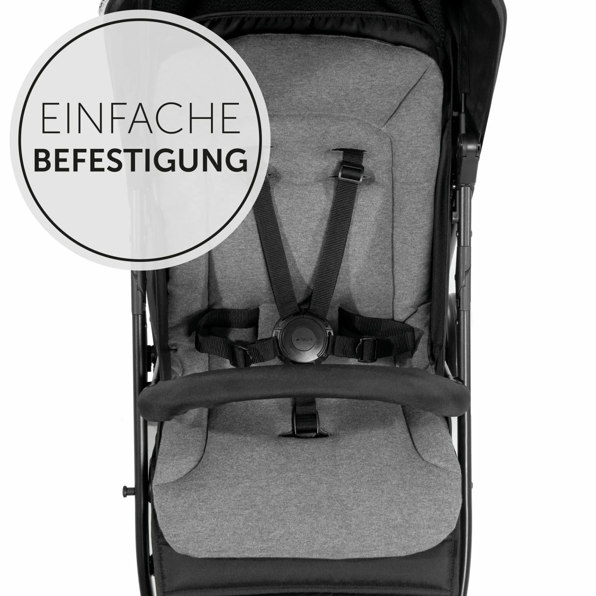Komfort Sitzauflage für Buggy und Kinderwagen - Charcoal