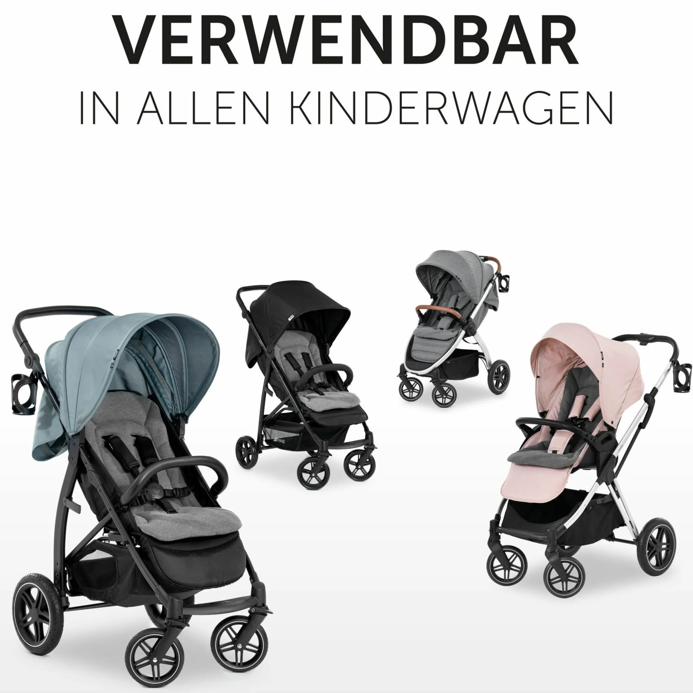 Komfort Sitzauflage für Buggy und Kinderwagen - Charcoal