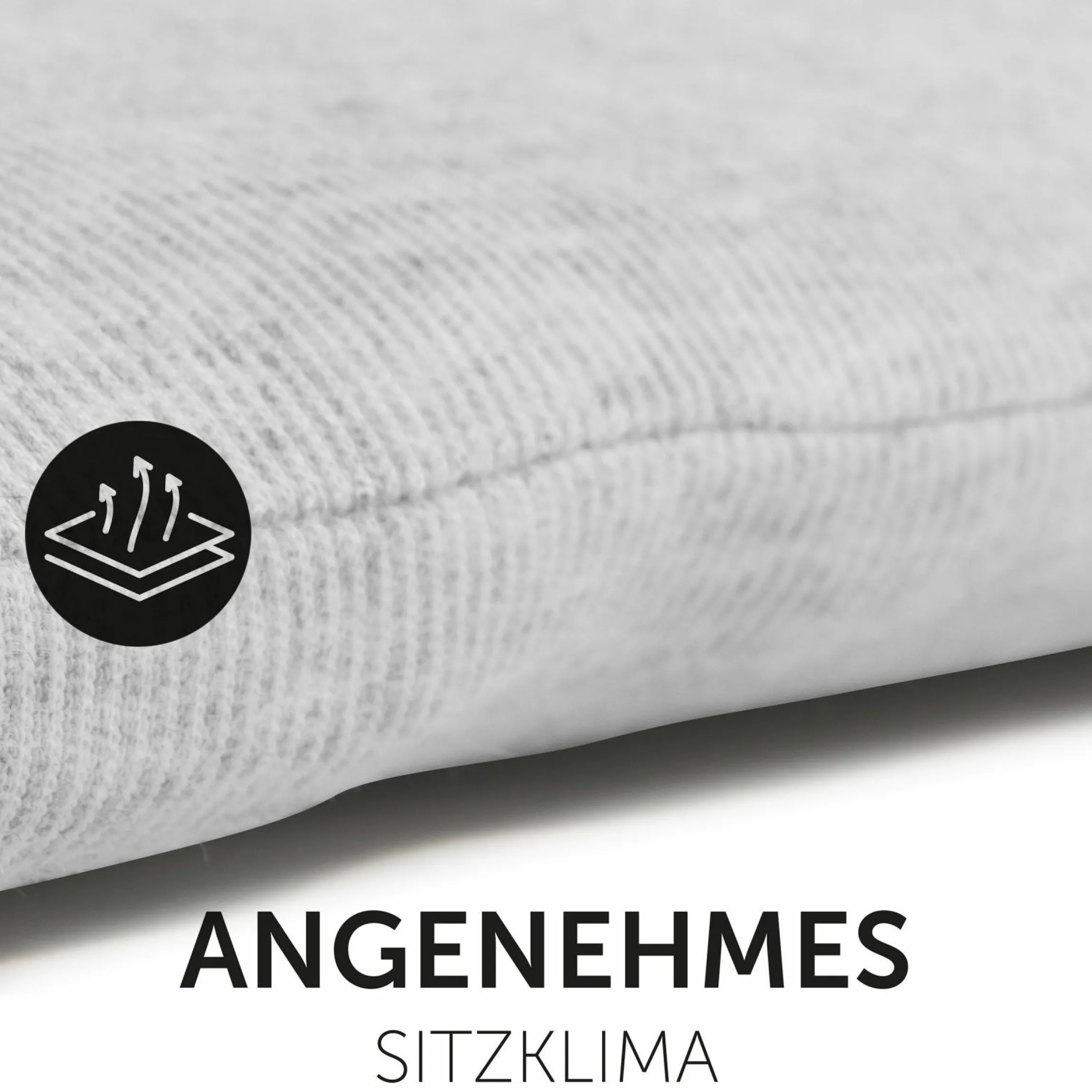 Komfort Sitzauflage für Buggy und Kinderwagen - Light Grey