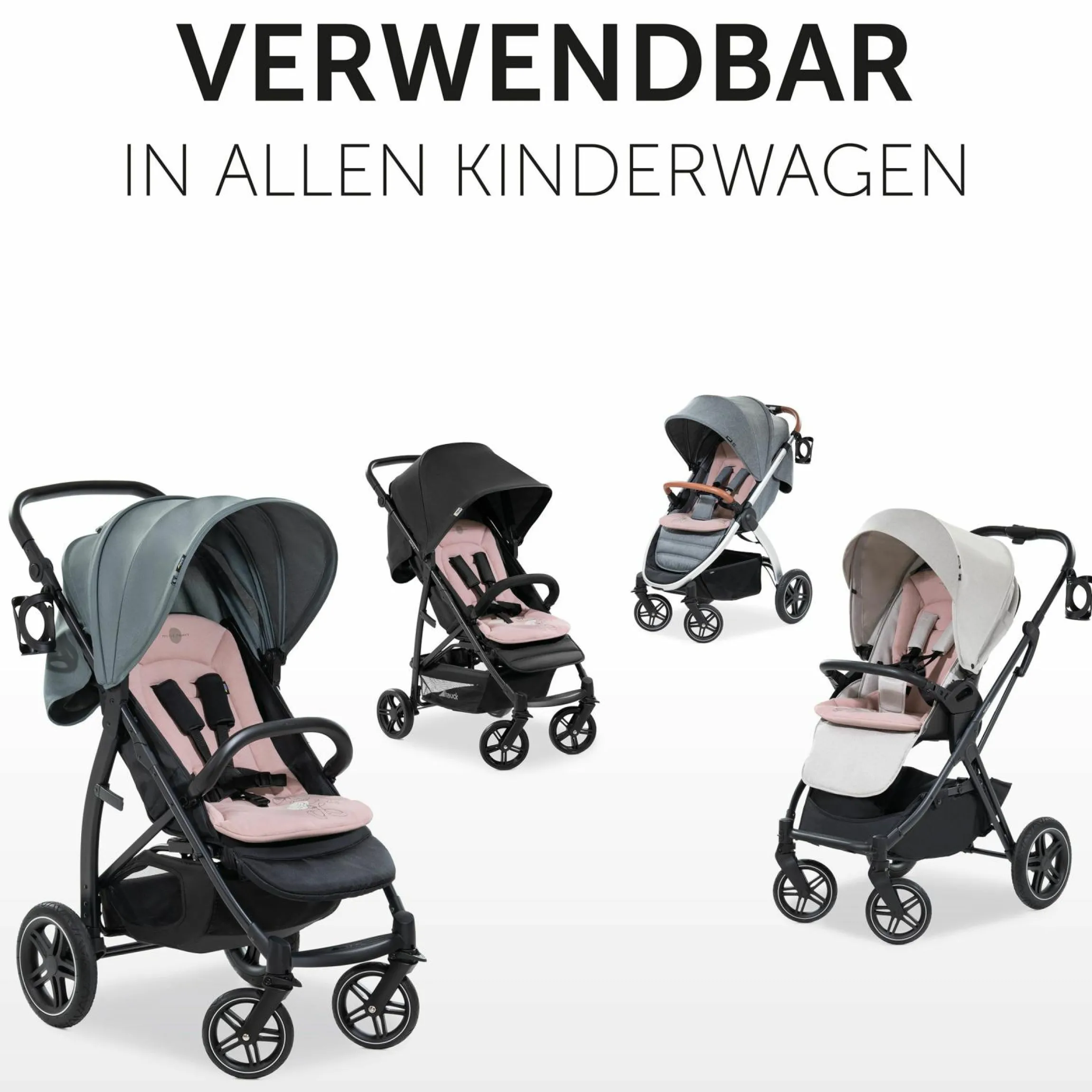 Komfort Sitzauflage für Buggy und Kinderwagen - Disney - Minnie Mouse Rose