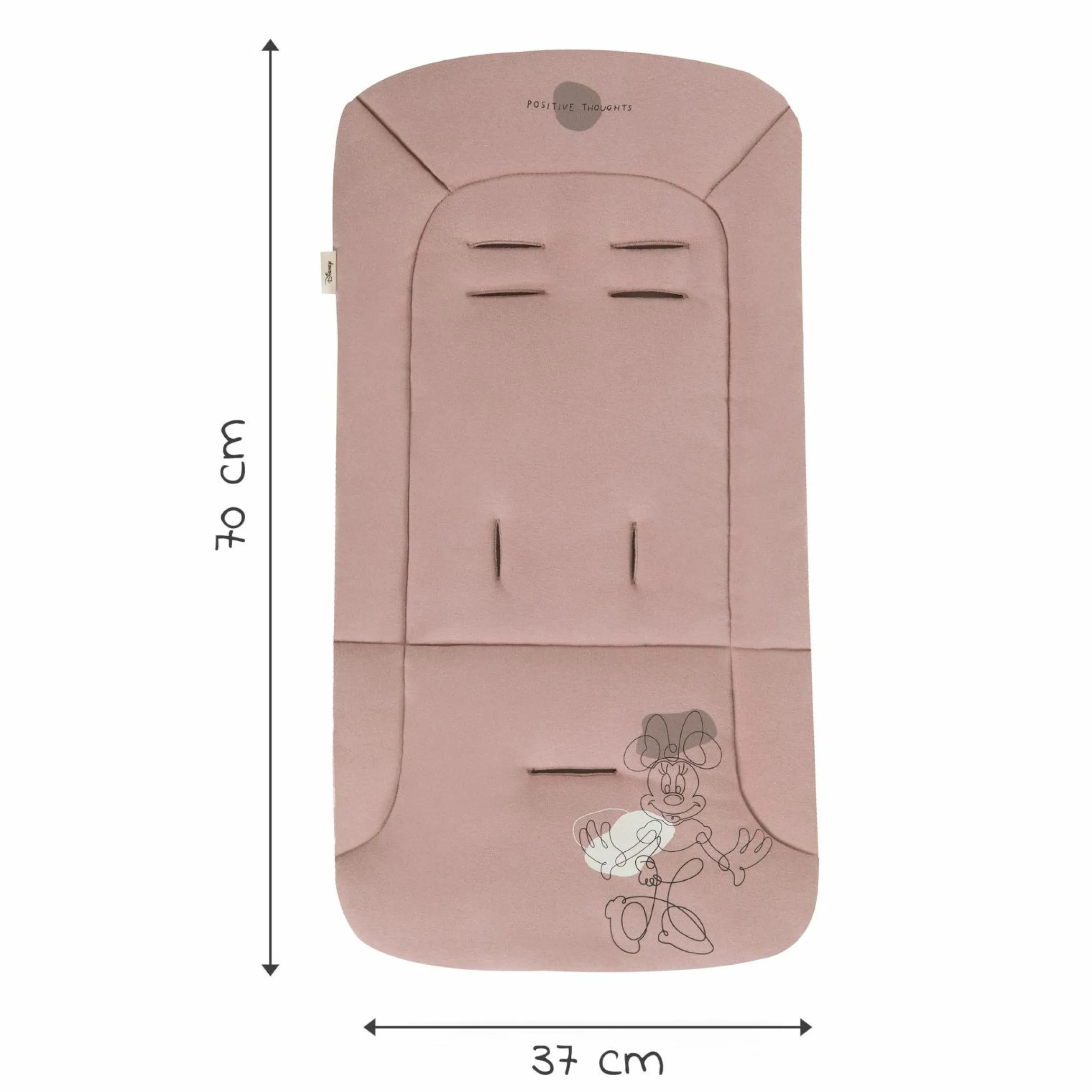 Komfort Sitzauflage für Buggy und Kinderwagen - Disney - Minnie Mouse Rose