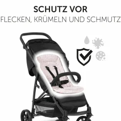 Komfort Sitzauflage für Buggy und Kinderwagen - Flowers Rose