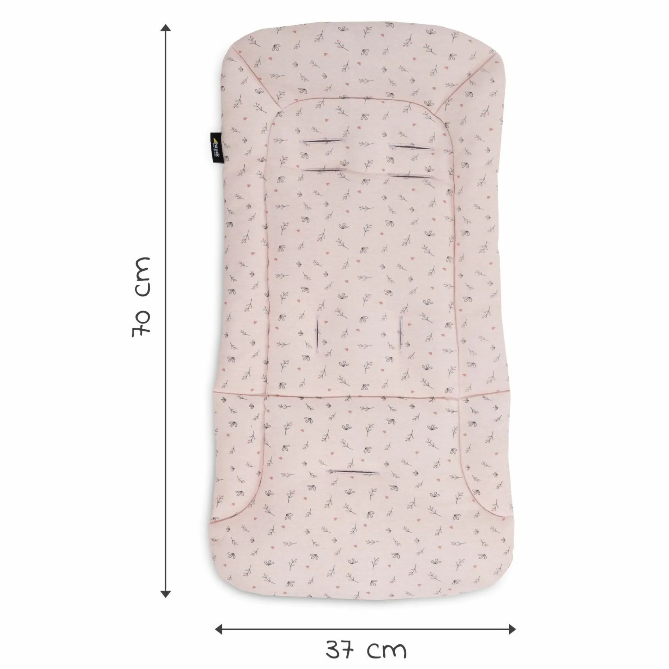Komfort Sitzauflage für Buggy und Kinderwagen - Flowers Rose