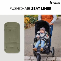 Komfort Sitzauflage für Buggy und Kinderwagen - Olive