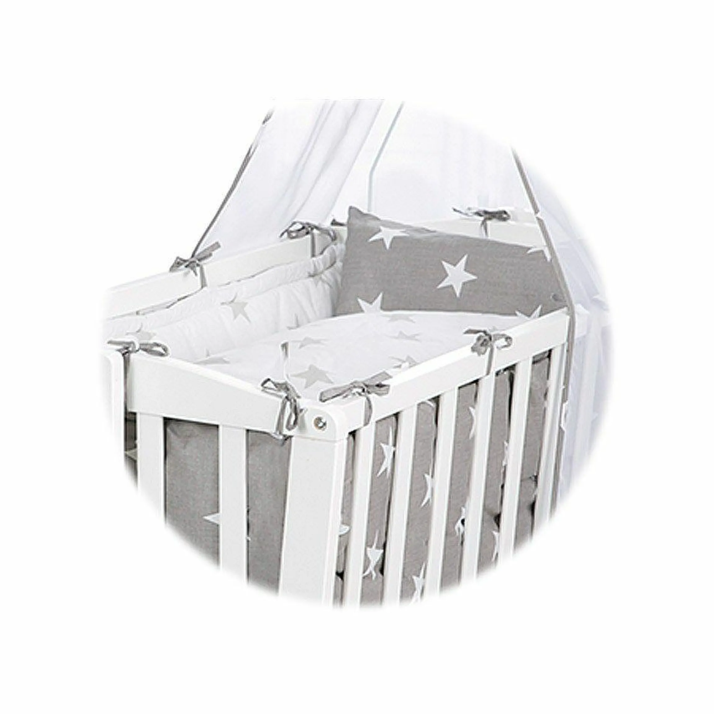 Komplett-Wiege Weiß - Little Stars
