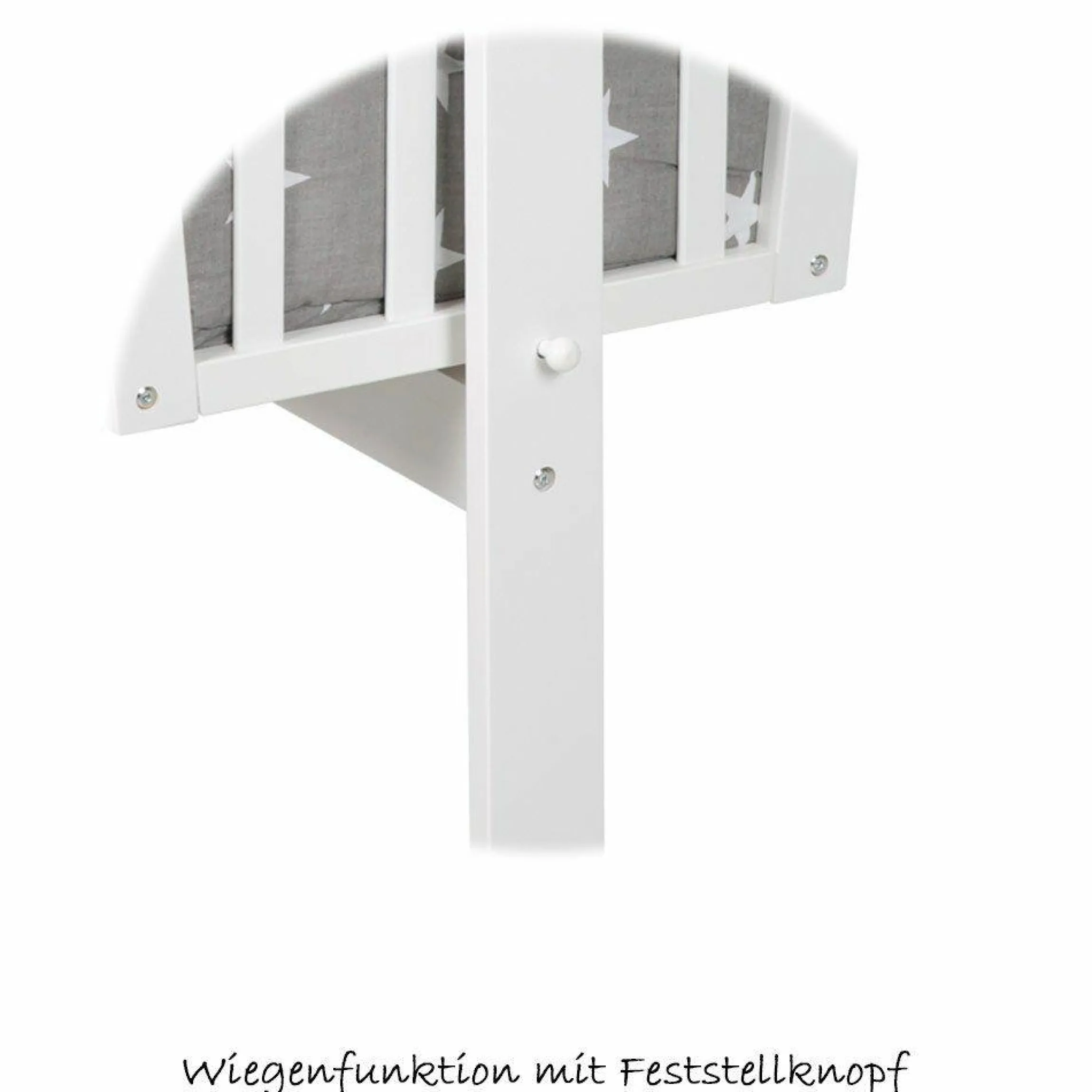 Komplett-Wiege Weiß - Little Stars