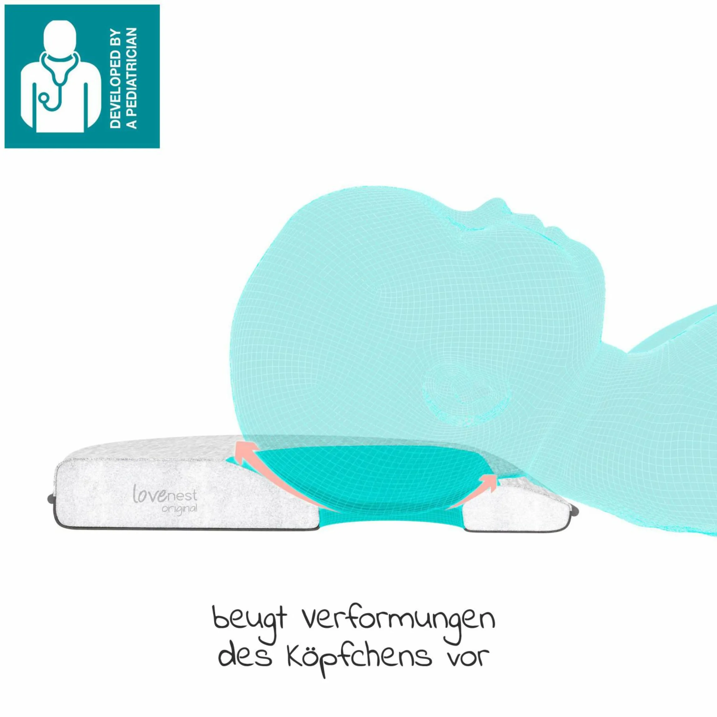 Kopfstütze Lovenest Original - Smokey