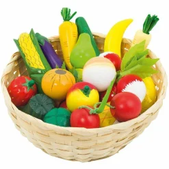 Korb mit Obst und Gemüse 21-teilig