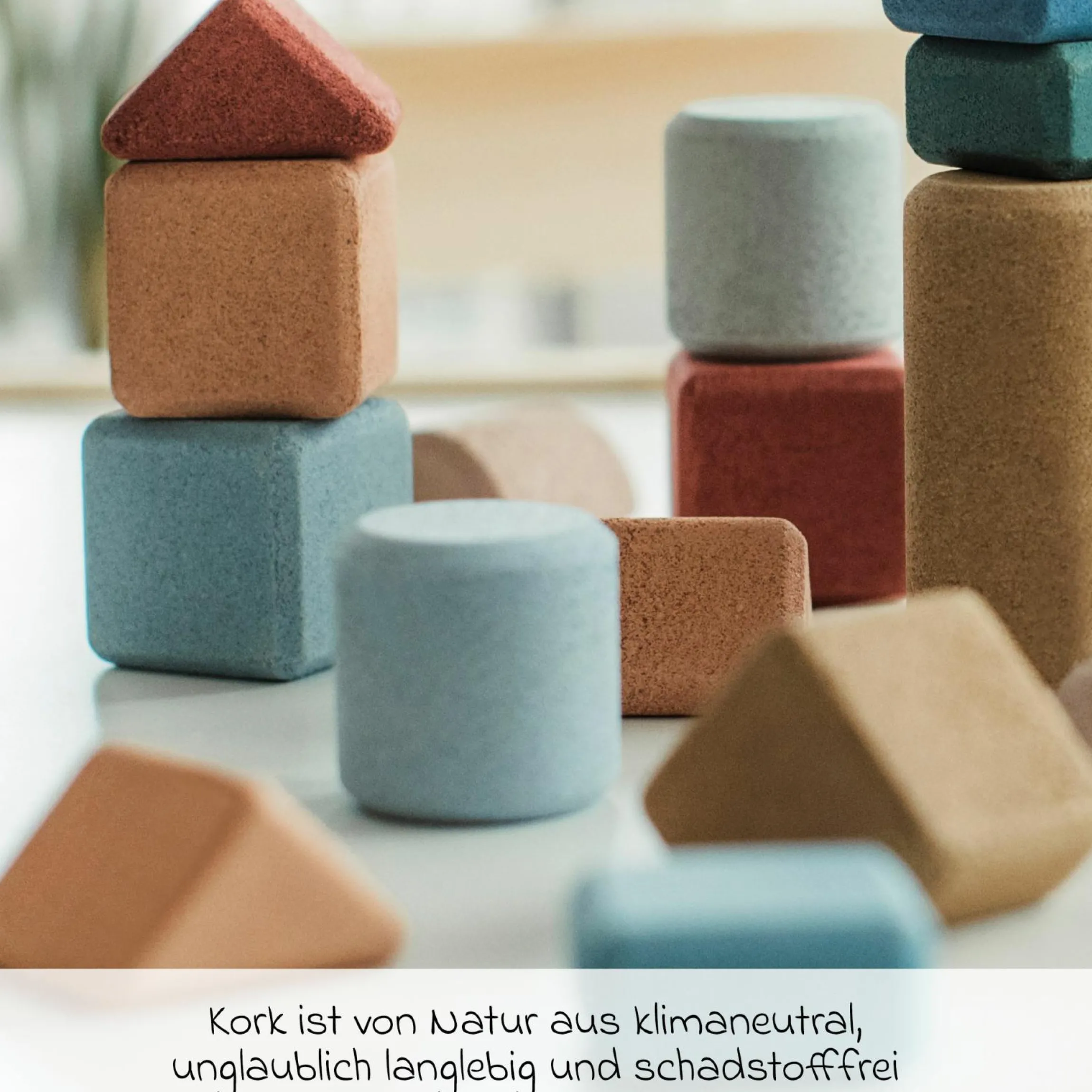 Kork-Bausteine Giant Architects - 60 Stück