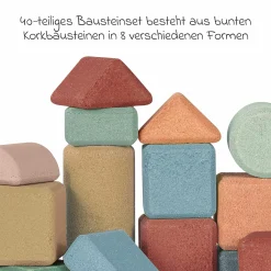 Kork-Bausteine Tall Architects - 40 Stück