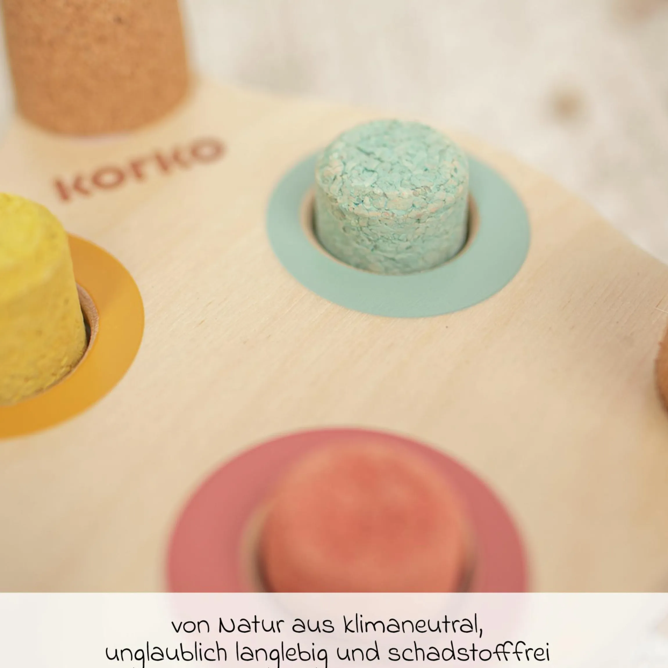Kork-Hammerbank Tap Tap Rainbow
