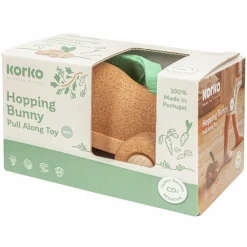 Kork-Nachziehtier Hopping Bunny