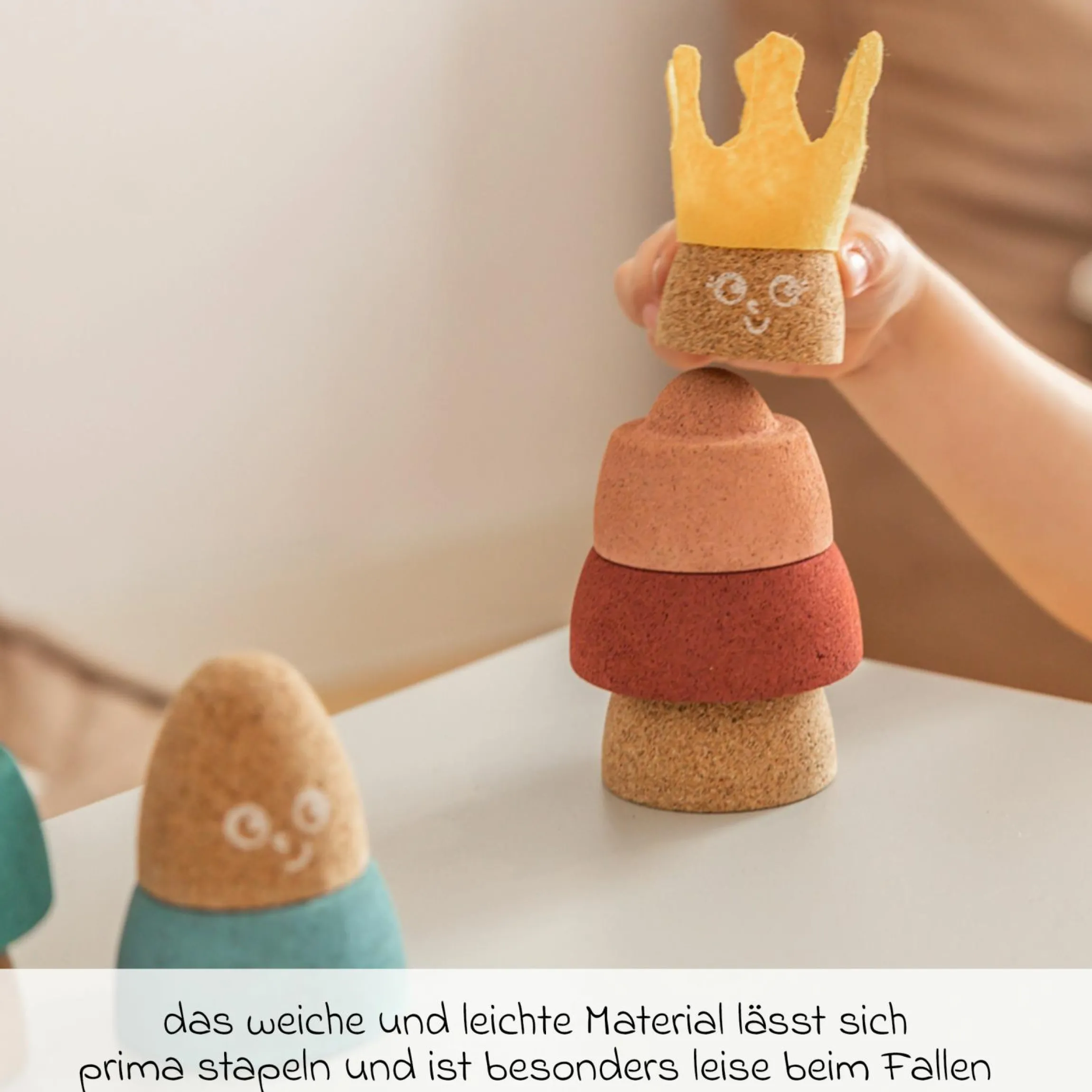 Kork-Stapelspielzeug Queen - 5 Teile