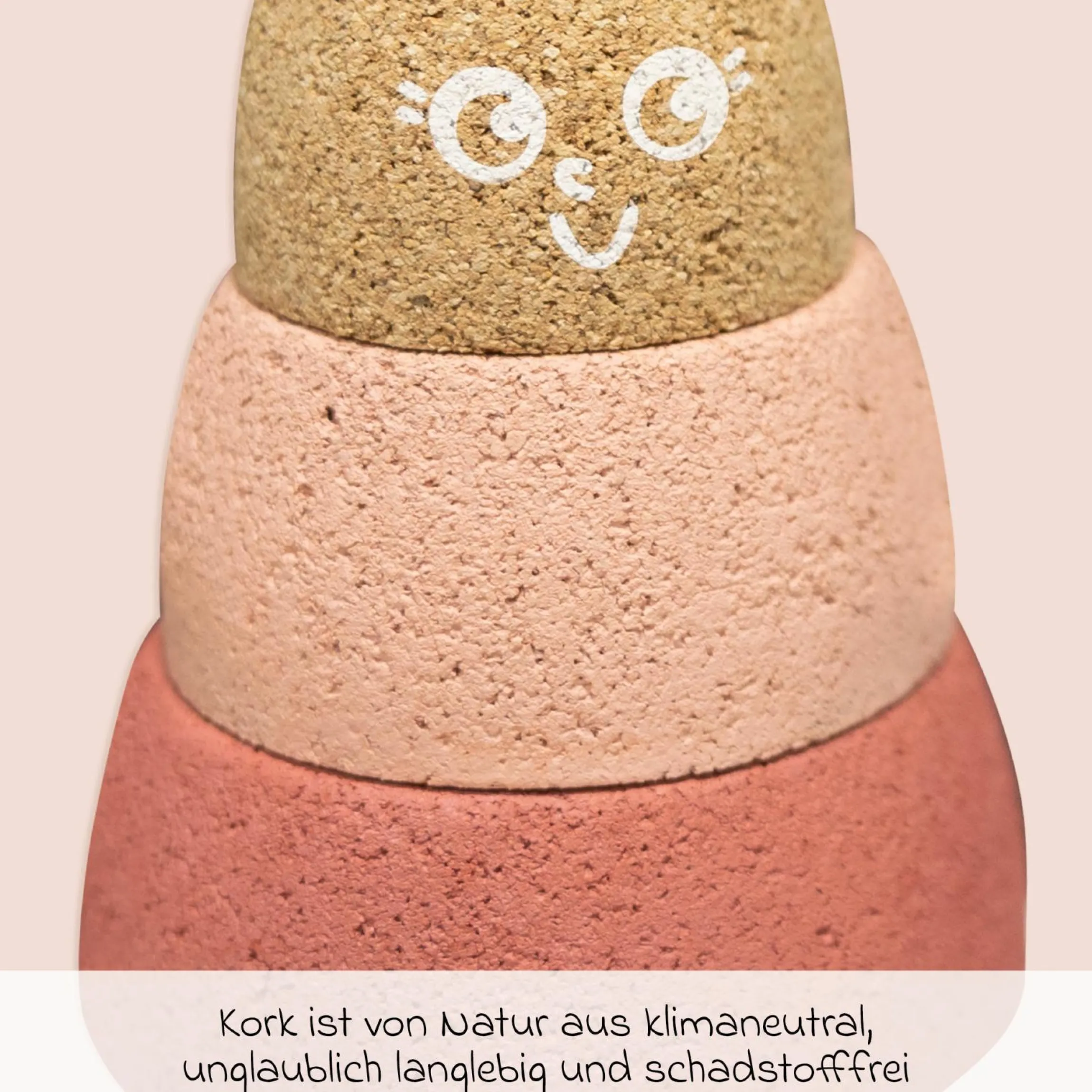 Kork-Stapelspielzeug Queen - 5 Teile