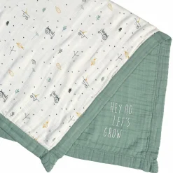 Krabbel- & Kuscheldecke Heavenly Soft - Bambus 100 x 100 cm - Garden Explorer