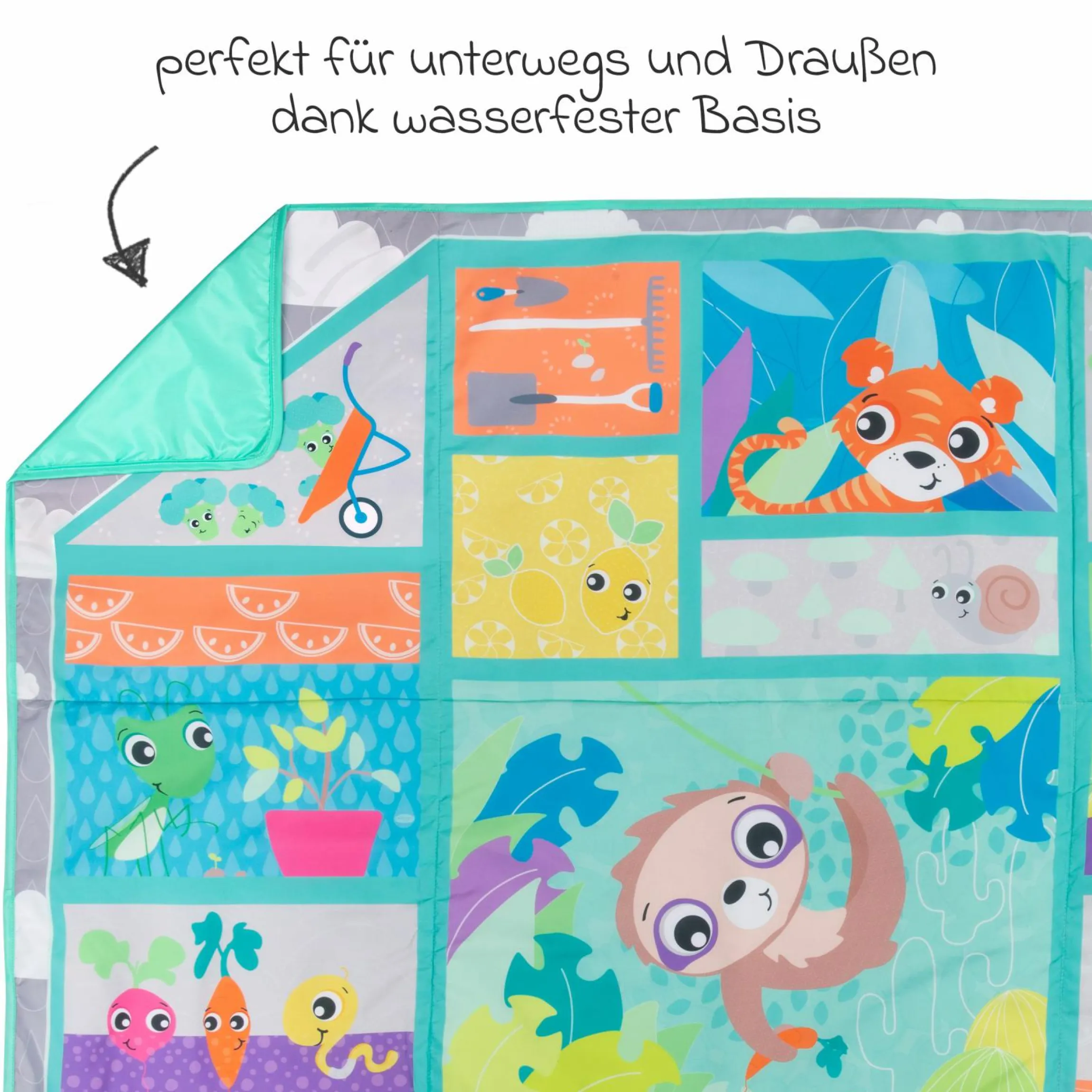 Krabbeldecke / Spielmatte zum Mitnehmen 100 x 150 cm