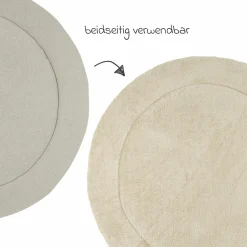 Krabbeldecke / Spielteppich / Bodenkissen Rund - Sand - Melange