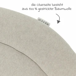 Krabbeldecke / Spielteppich / Bodenkissen Rund - Sand - Melange