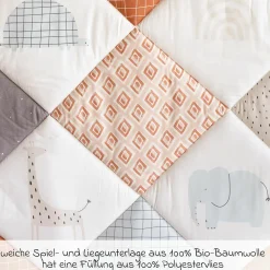 Krabbeldecke Organic 95 x 135 cm - Wild Patch