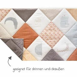 Krabbeldecke Organic 95 x 135 cm - Wild Patch