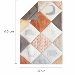 Krabbeldecke Organic 95 x 135 cm - Wild Patch