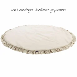 Krabbeldecke Rund - Organic Cotton 100 cm - Volant