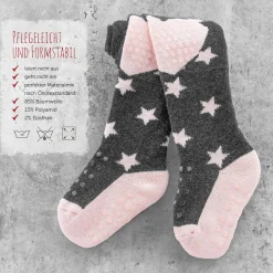 Krabbelstrumpfhose - Sterne Rose - Gr. 86/92