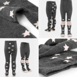 Krabbelstrumpfhose - Sterne Rose - Gr. 86/92