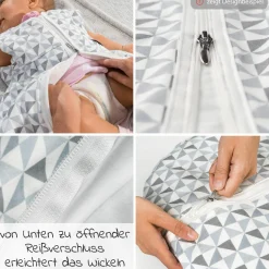 Kugelschlafsack Mäxchen Thermo - Jersey - Sternenhimmel - Gr. 80