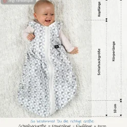 Kugelschlafsack Mäxchen Thermo mit Arm - Baby Forest - Gr. 70 cm